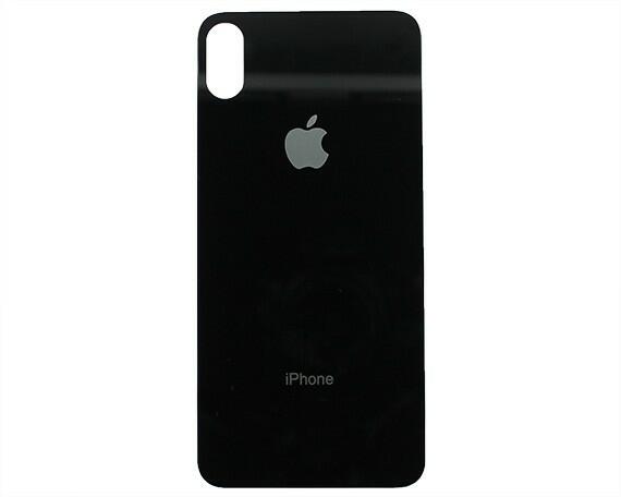 Защитное стекло iPhone XS Max заднее черное