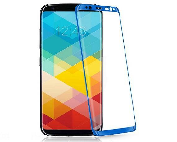 Защитное стекло Samsung G950F Galaxy S8 3D (тех упак) синее