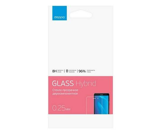 Защитное стекло Samsung A530F A8 (2018) Hybrid, Deppa, 62413