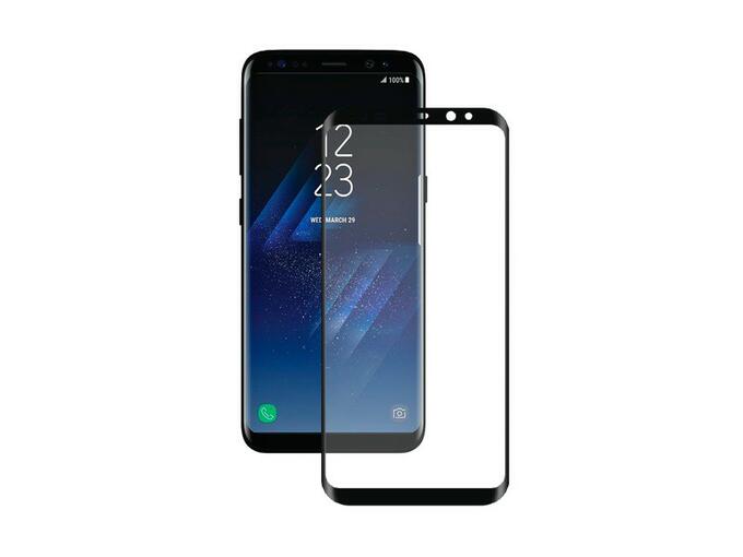 Защитное стекло Samsung G950F Galaxy S8 3D черное, Deppa, 62349