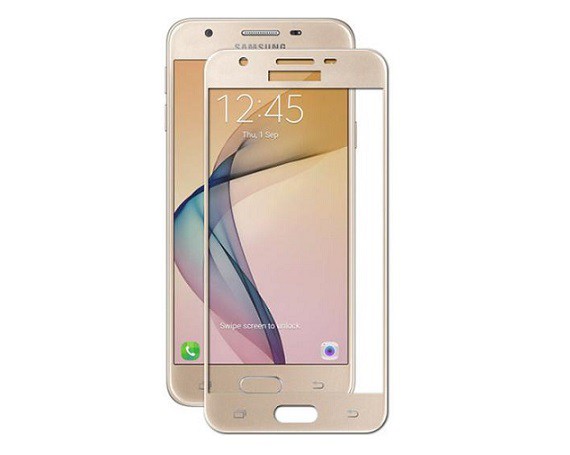 Защитное стекло Samsung G570F Galaxy J5 Prime 5D Full (тех упак) золотое