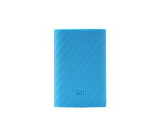 Чехол silicon case для АКБ Xiaomi 10000 mAh 1 USB голубой