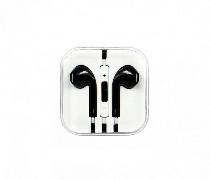 Наушники Apple EarPods 3.5 мм с микрофоном черные