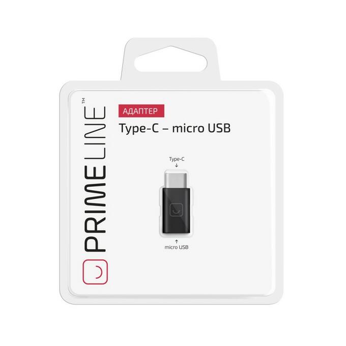 Адаптер Prime Line microUSB - Type C,7300