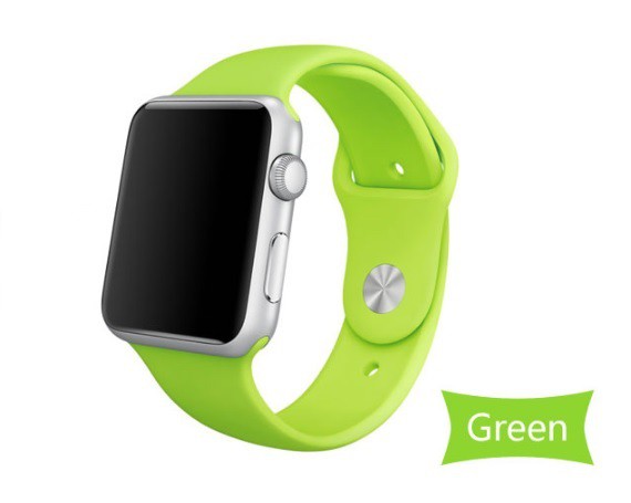 Ремешок Apple Watch 38mm/40mm силиконовый green, ML