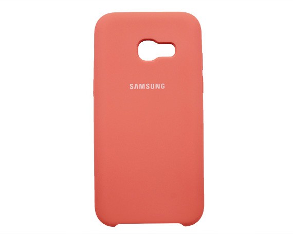 Чехол Samsung A320F Galaxy A3 2017 Silicone Case розовый