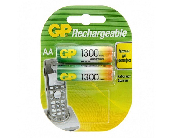 Аккумулятор AA GP HR6 (2-BL) 1300 mAh (20/160) цена за 1 штуку