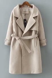 Пальто с поясом