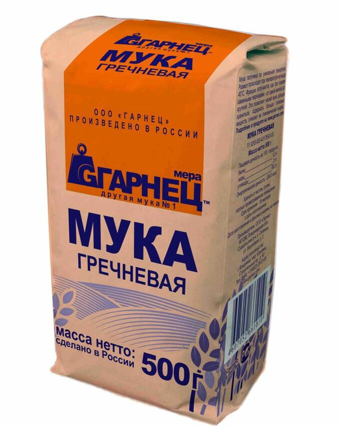 Мёд и конфитюр Мука Гречневая Гарнец 500 гр.