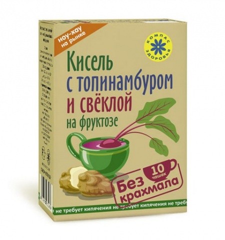 Мёд и конфитюр Кисель с фруктозой овсяно-льняной &quot;С Топинамбуром и свеклой&quot; 150 гр