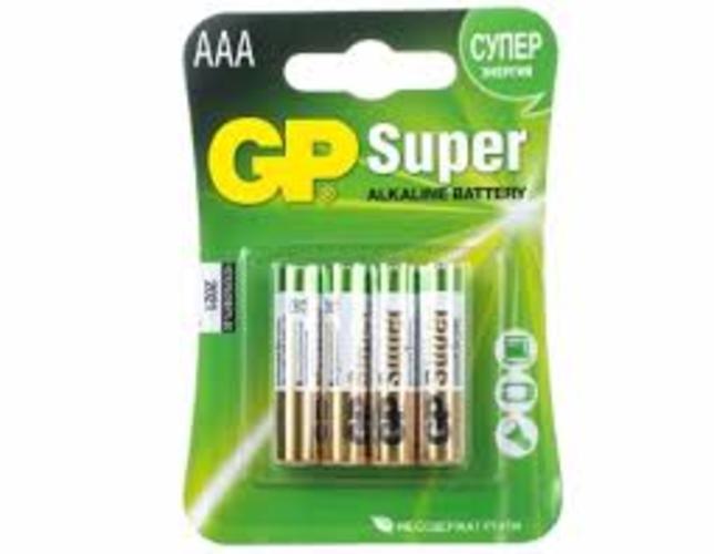 Батарейки GP LR03/AAA Super 24A-2CR4  4-BL, (4 шт.)