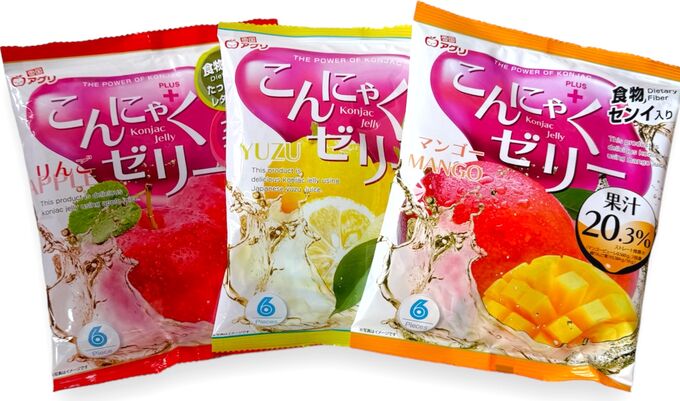 Morinaga Ассорти коняку: яблоко, юдзу, манго