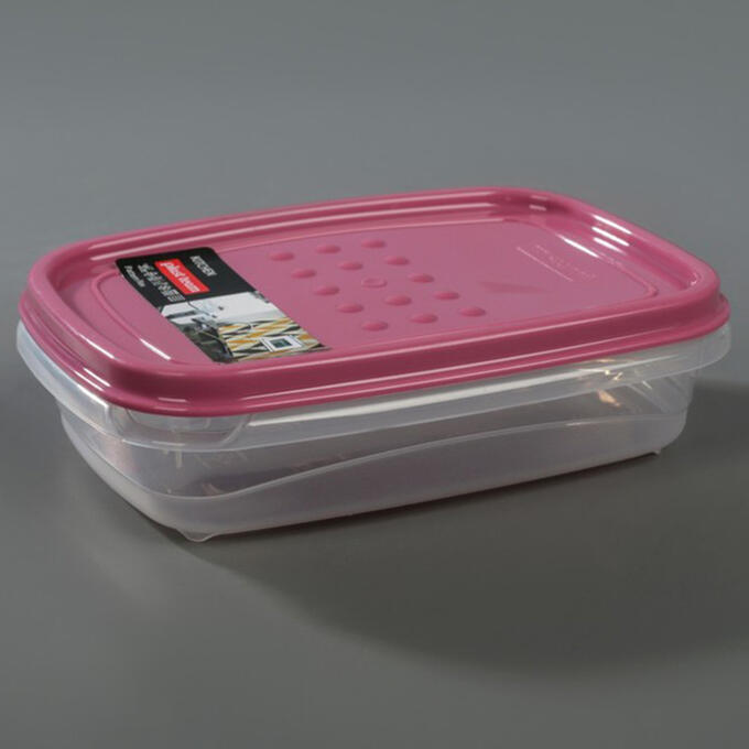 Ёмкость для хранения продуктов прямоугольная 0,3 л PATTERN FLEX РТ1130/К-PURPUR пурпурная