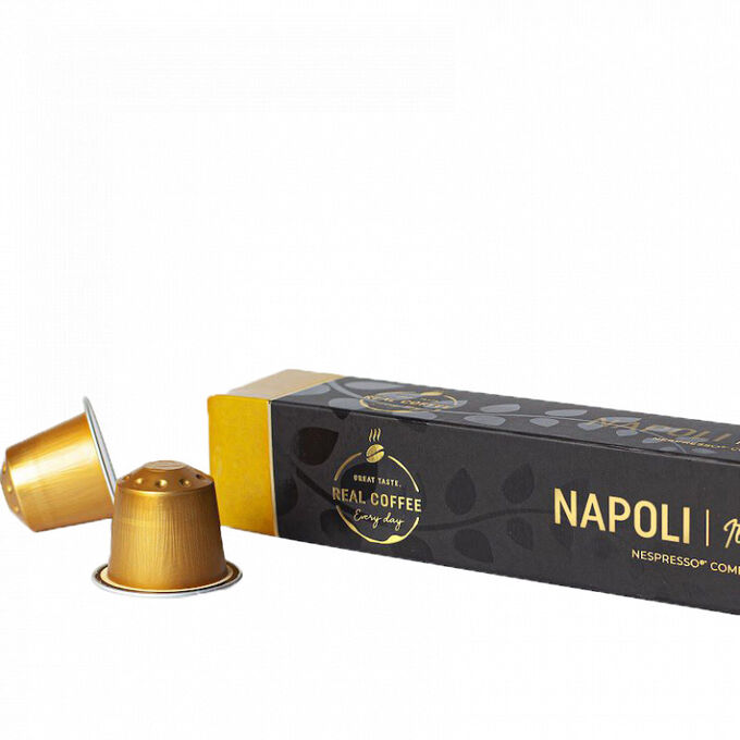 Кофе в капсулах Real Coffee NAPOLI Упаковка 10 капсул для кофемашин Nespresso