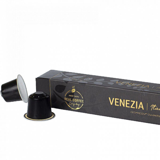 Кофе в капсулах Real Coffee VENEZIA Упаковка 10 капсул для кофемашин Nespresso