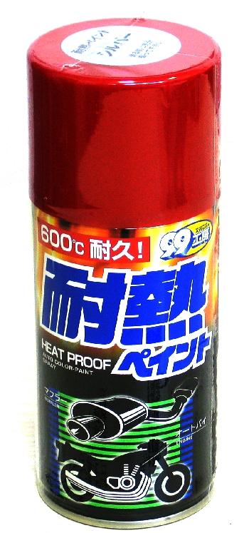 Краска термостойкая Soft99 Heat Proof Paint Silver серебряная, аэрозоль,300 мл