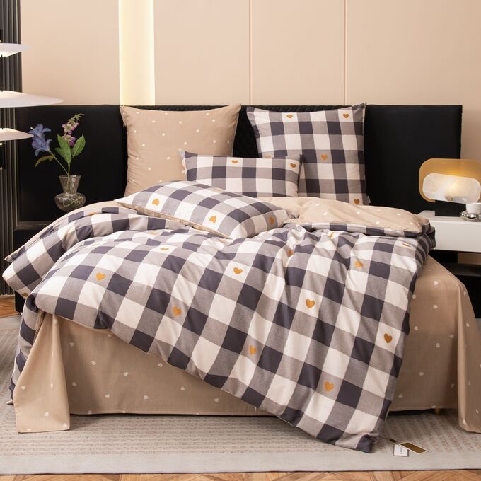Viva home textile Комплект постельного белья Делюкс Сатин 100% хлопок L632