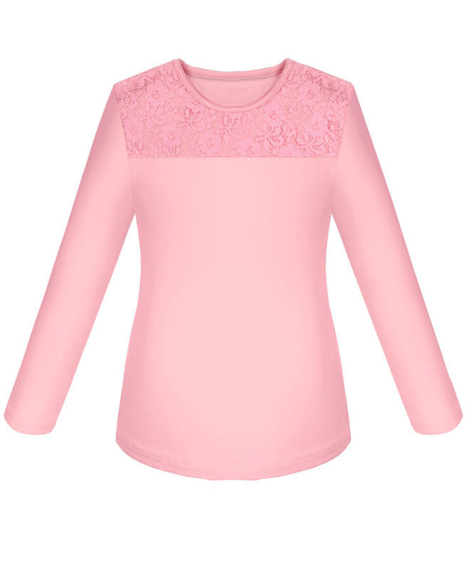 Розовая школьная блузка для девчоки Цвет: розовый