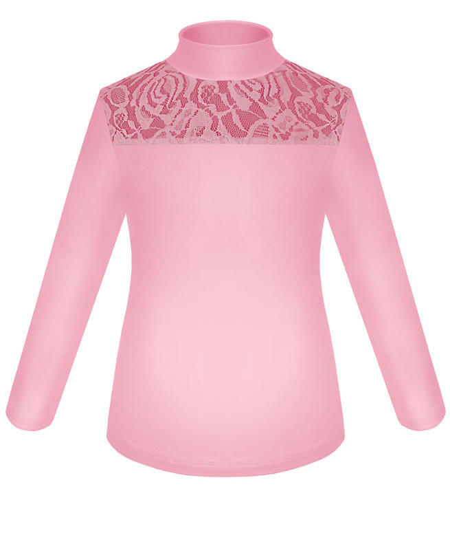 Школьная розовая блузка для девочки Цвет: розовый