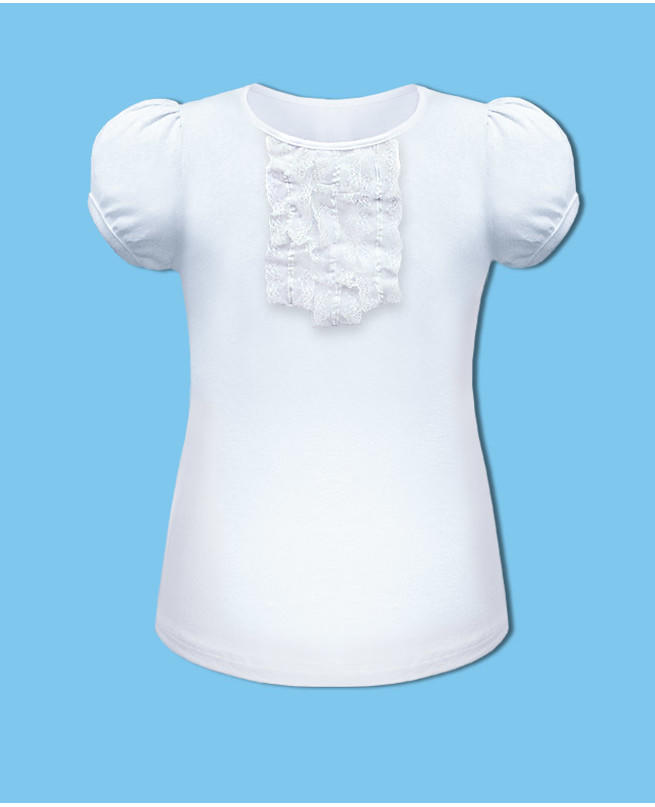 Школьная белая блузка для девочки Цвет: белый
