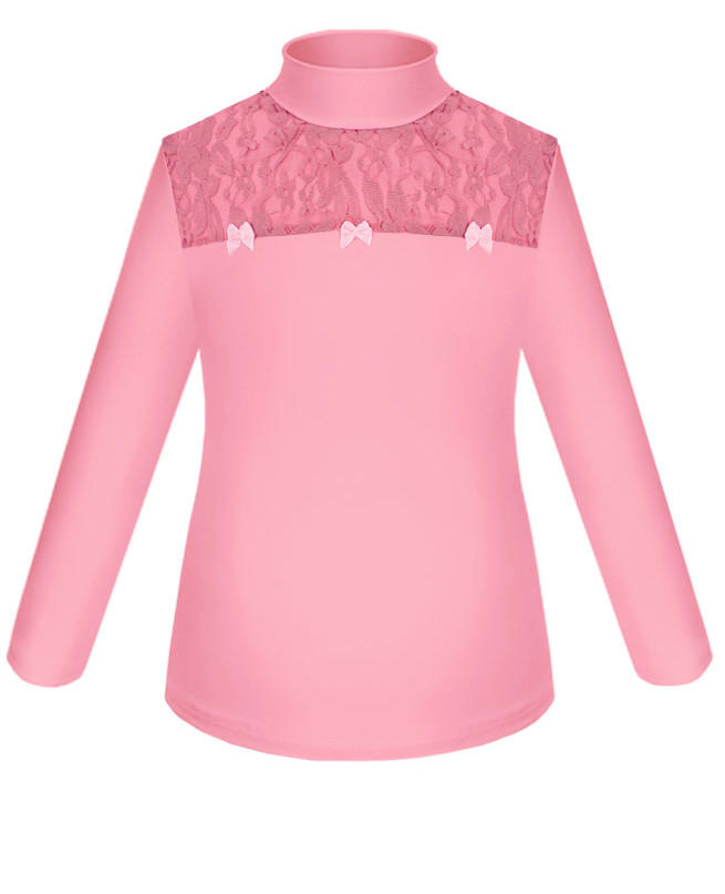 Школьная розовая блузка для девочки Цвет: розовый
