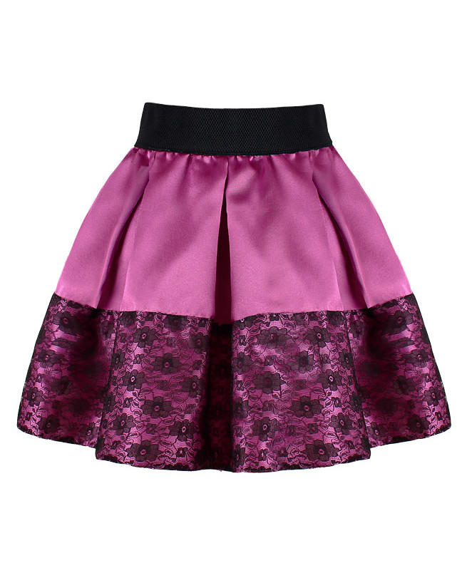 Пурпурная юбка для девочки Цвет: пурпурный