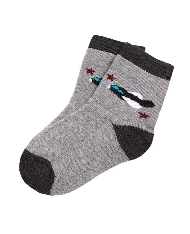 Махровые носки для мальчика Цвет: серый