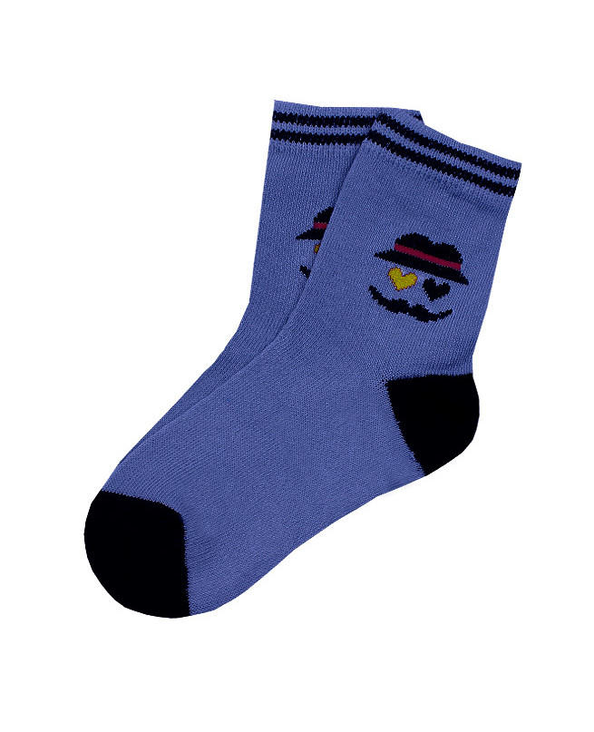 Синие носки для мальчика Цвет: синий