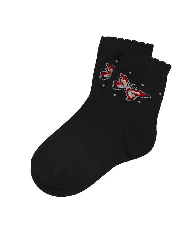 Черные носки для девочки Цвет: черный