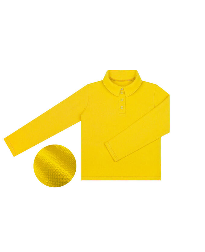 Рубашка-поло желтый для мальчика Цвет: желтый