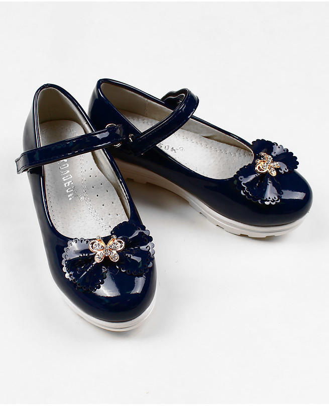 Туфли для девочки, синие р. 25-30 Цвет: синий
