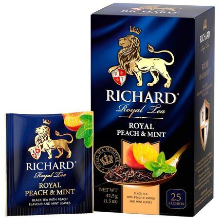 Чай Richard Royal Peach &amp; Mint 1,7*25 пак (1/12) сашет 101617/102238