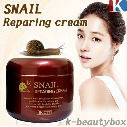 КR/ JIGOTT Крем д/лица Cream Snail Reparing Cream &quot;Улитка/Восстановление&quot;,100мл