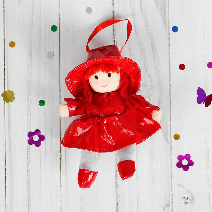 Мягкая игрушка кукла в платье с воротничком, цвета МИКС