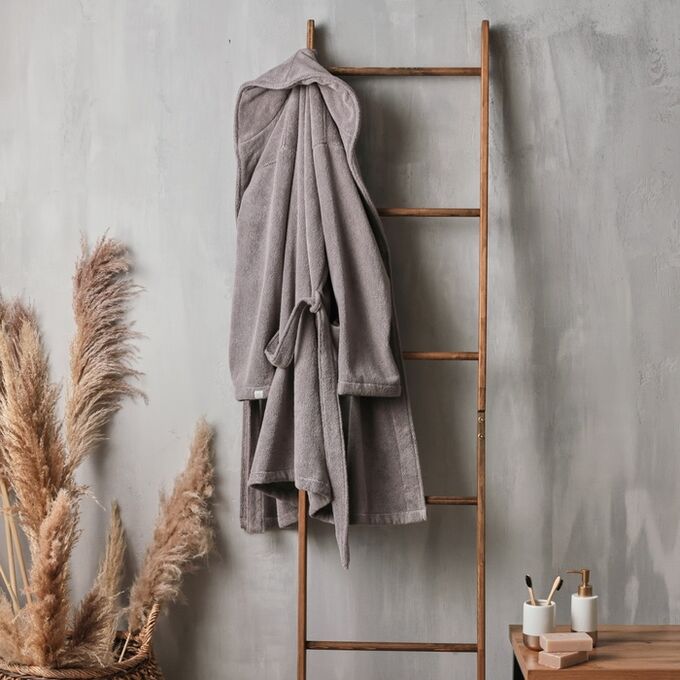 Sima-Land Home Халат махровый женский SL HOME: Basic &quot;Софт Мист&quot;, 100% хлопок, 420 г/м2