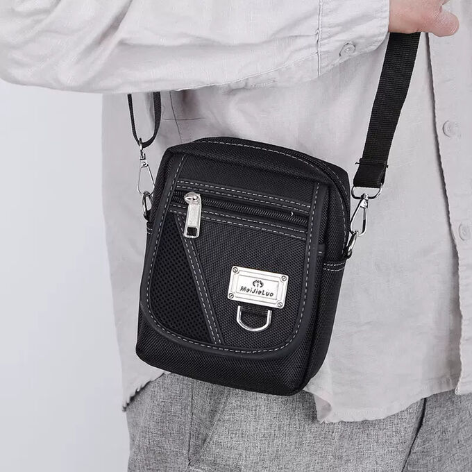 Fashion & Bags Сумка через плечо, мужская, оксфорд Черный