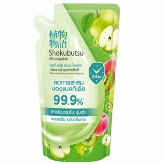 Lion Thailand LION &quot;Shokubutsu&quot; Крем-гель для душа 400мл &quot;Healthy Plus&amp;Protect&quot;  (мягк.упак)