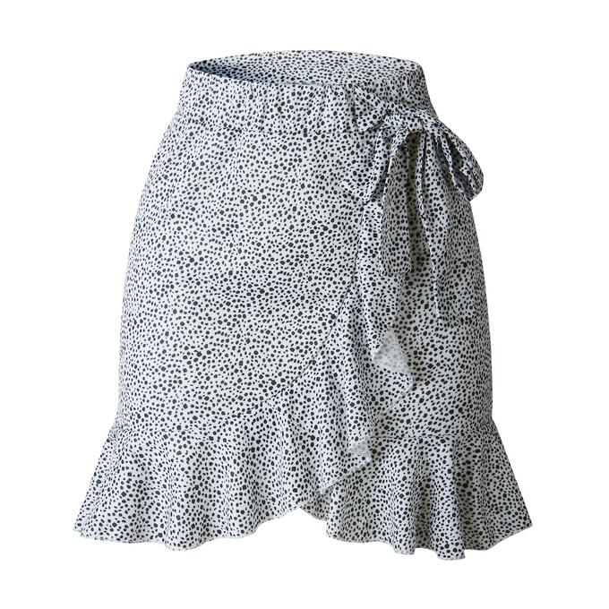 Кружевная юбка с рюшами
