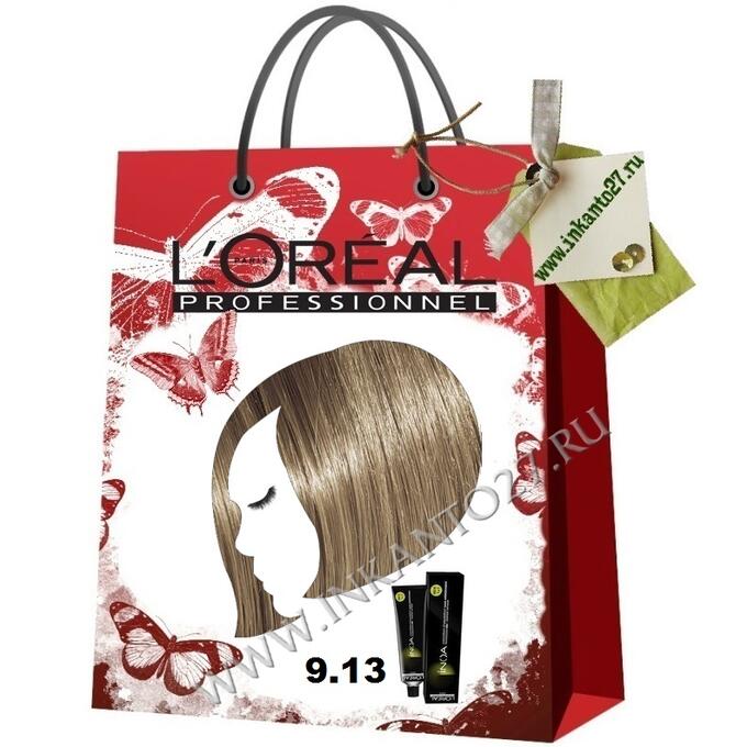 Loreal Professionnel Inoa ODS2 Крем-краска без аммиака 9.13 Очень светлый блондин пепельно-золотистый, 60 мл.