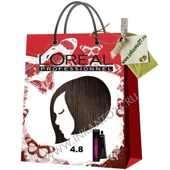 Loreal Professionnel Dia Richesse Крем-краска без аммиака 4.8 Шатен мокка, 50 мл.