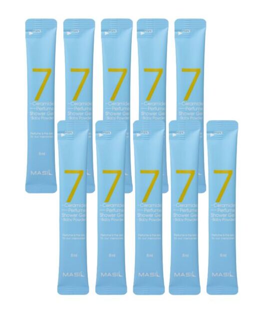 Гель для душа парфюмированный с керамидами Masil 7 Ceramide Perfume аромат BABY POWDER 8мл*1шт