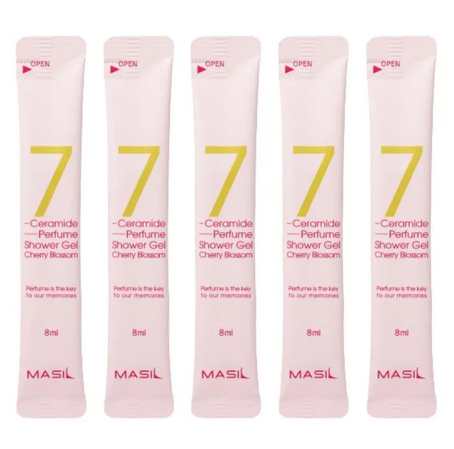 Гель для душа парфюмированный с керамидами Masil 7 Ceramide Perfume аромат CHERRY BLOSSOM 8мл*1шт