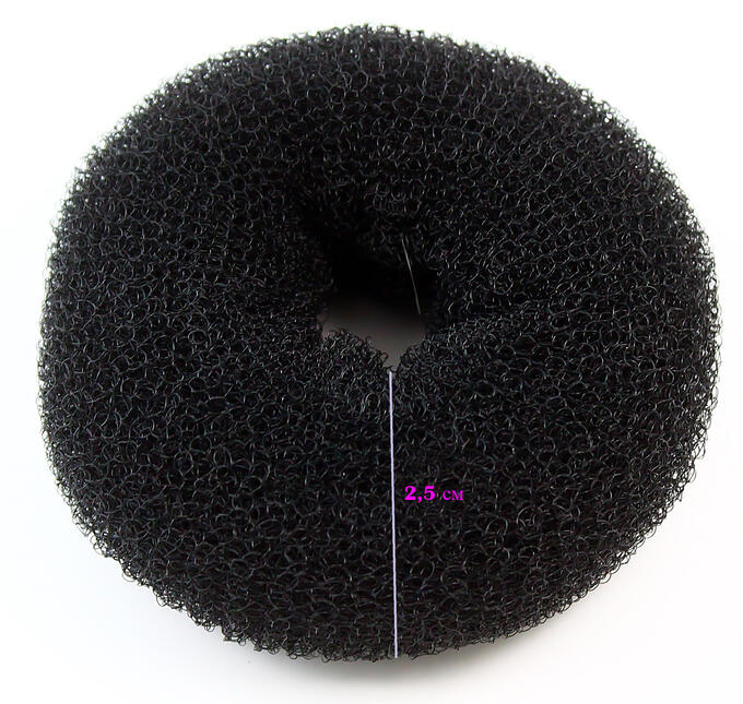 Бублик для волос Черный(2.5*5.5 см)