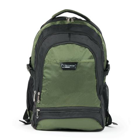 Рюкзак для школы и офиса BRAUBERG &quot;StreetRacer 1&quot;, разм. 48*34*18см, 30 л,ткань,черно-зеленый,224449