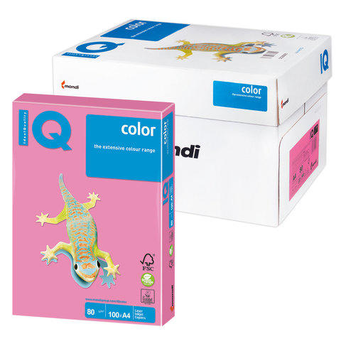 Бумага IQ (АйКью) color А4, 80 г/м, 100 л., неон розовая NEO