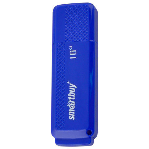 Флэш-диск 16GB SMARTBUY Dock USB 2.0, синий, SB16GBDK-B