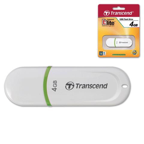 Флэш-диск 4GB TRANSCEND JetFlash 330 USB 2.0, белый, TS4GJF3