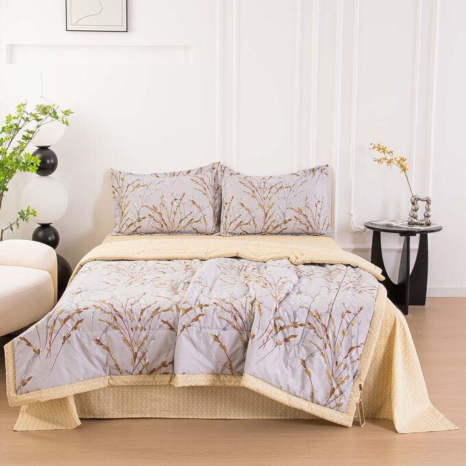 Viva home textile Комплект постельного белья Сатин с Одеялом 100% хлопок OB160