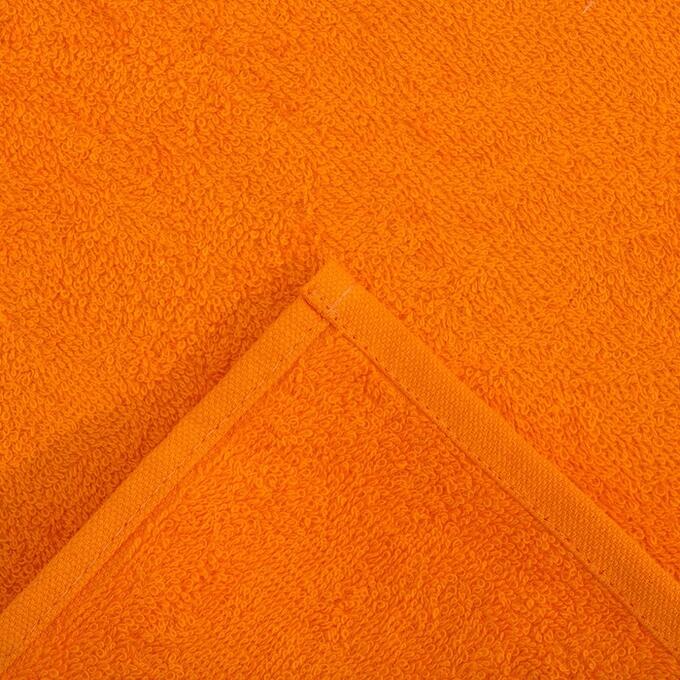 Полотенце махровое 380 г/кв.м 100х150 ТМ Маруся оранжевый AST