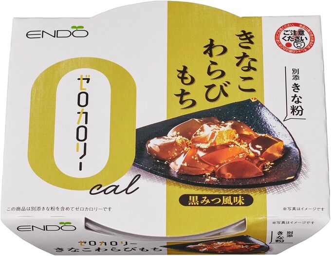 Endo Seishi Bean Kinako Warabimochi - низкокалорийные моти с вкусом кинако